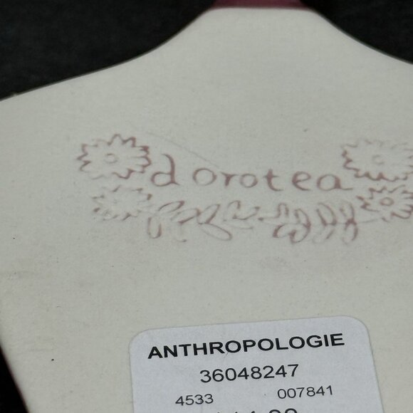 Anthropologie Dorotea Cake Pie Server 11.25” Serving Utensil Ceramic Flowers - Picture 6 of 8